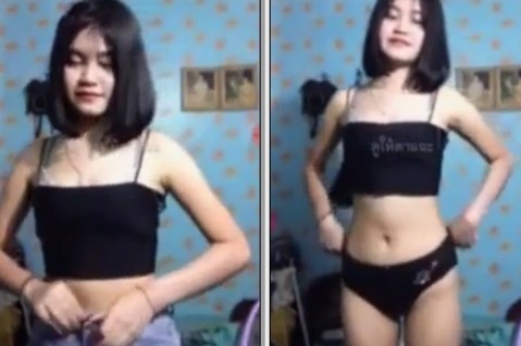 Pelajar Rambut Pendek Pamer Body Mulus
